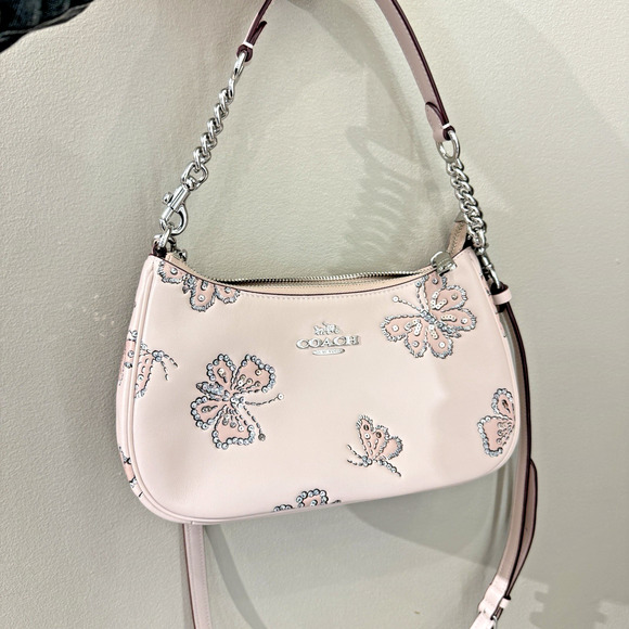 Coach Teri Shoulder Bag With Butterfly Print CCE92 & Gift Receipt Authentic ‼️ - Picture 2 of 12